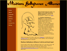 Tablet Screenshot of madisonbellydance.org